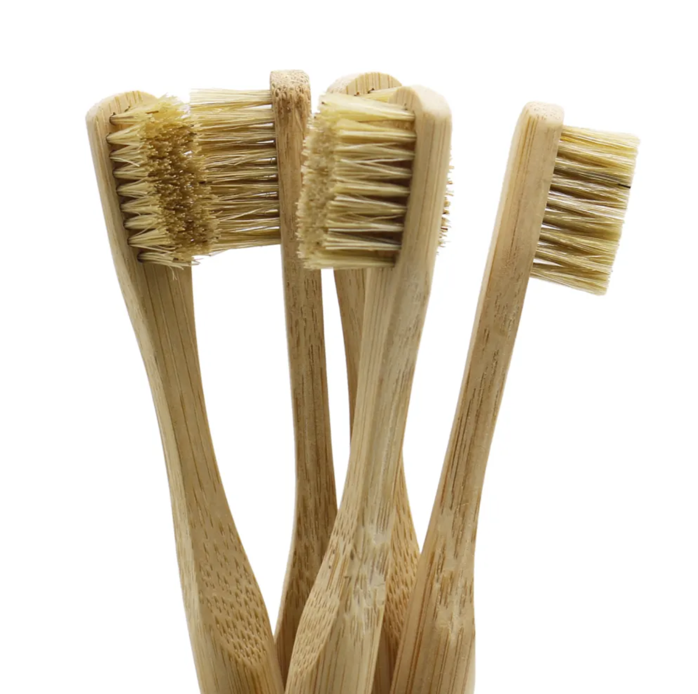 Natural Bamboo & Boar Bristle Toothbrush - Plastic/Nylon/BPA Free
