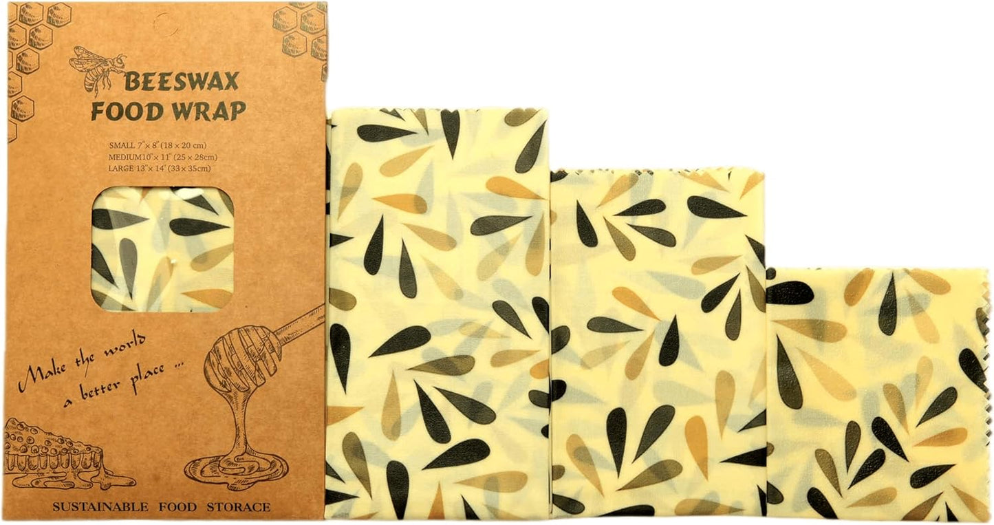 Luxury Mixed-Pattern Reusable Beeswax Food Wraps